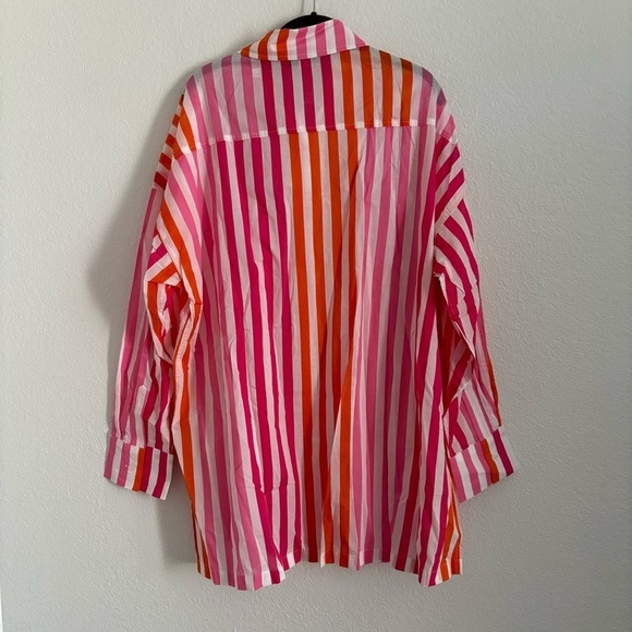 NWOT Beach Riot Women's Size Petite Large Multicolor Sunset Stripes Alexa Top - Picture 5 of 5